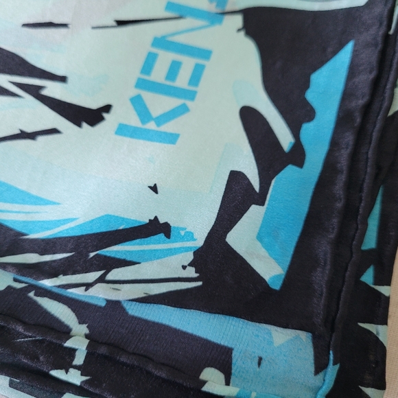 Kenzo COPY square silk scarf - Picture 4 of 6
